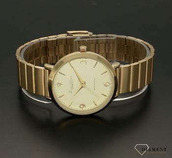 Zegarek damski na złotej bransolecie Bruno Calvani BC3354 GOLD. Koperta nie zawiera niklu i innych pierwiastków szkodliwych dla zdrowia. Wykorzystanie wysokiej jakości stali w deklu (dolna część zegarka) gwarantuje, że  (1).jpg